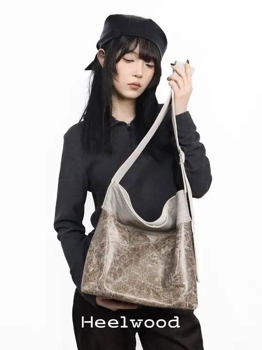 新中式デザインの調節可能なショルダーバッグ【漱石・中号】