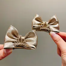 髪飾り キッズ ガールズ 立体 クラウン 蝶結び ヘアクリップ お姫様 お正月 迎春 「JOJO」