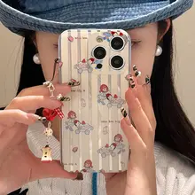 かわいいケーキガールデザインのスマートフォンケース【小米17Promax・15Ultra・Civi5対応・シリコン製・衝撃吸収】