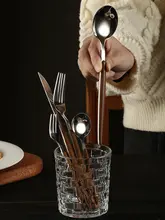 木製ハンドルのステーキカトラリー【ナイフ・フォーク・西洋料理用】