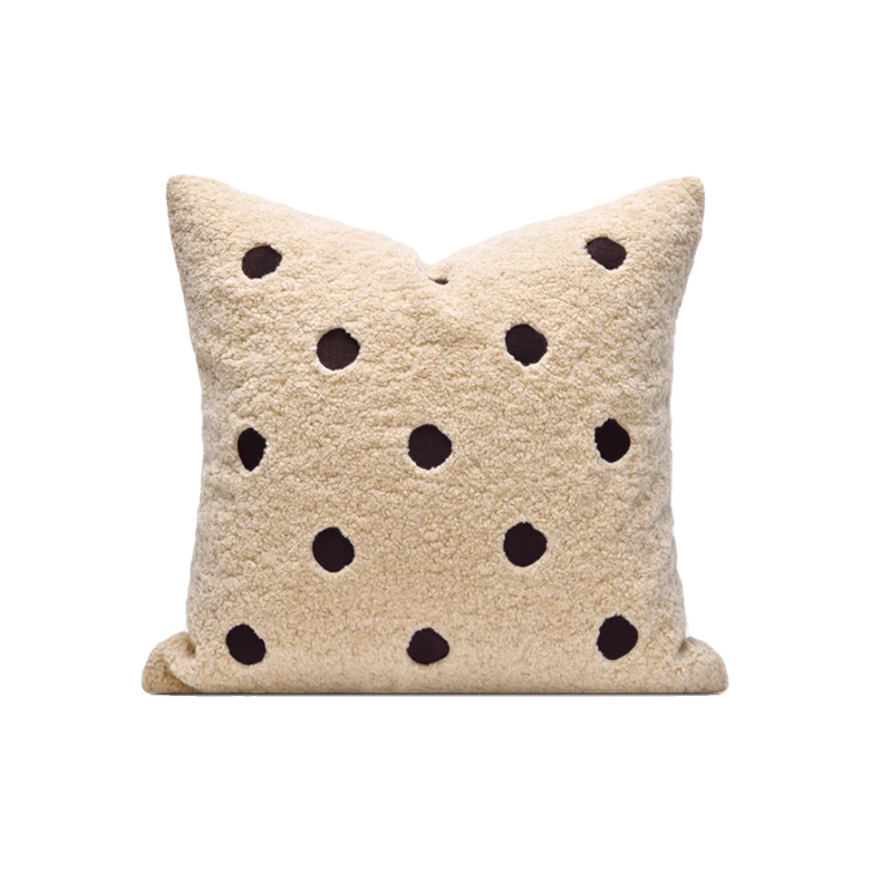 クマの刺繍デザイン ソファ用抱き枕【カフェカラー・創意・インテリア】