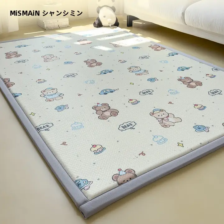かわいいデザインの厚手マットレス【極上の柔らかさ・畳用・カートゥーン】（セットアップ対応）