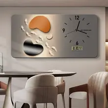 おしゃれな電表箱装飾画【大サイズ・カバー・時計・万年カレンダー付き】