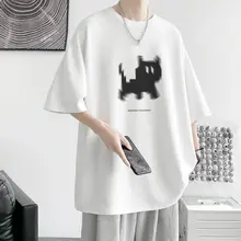 極上の柔らかさ！猫デザインプリントTシャツ【メンズ・夏用・半袖・ゆったりサイズ】