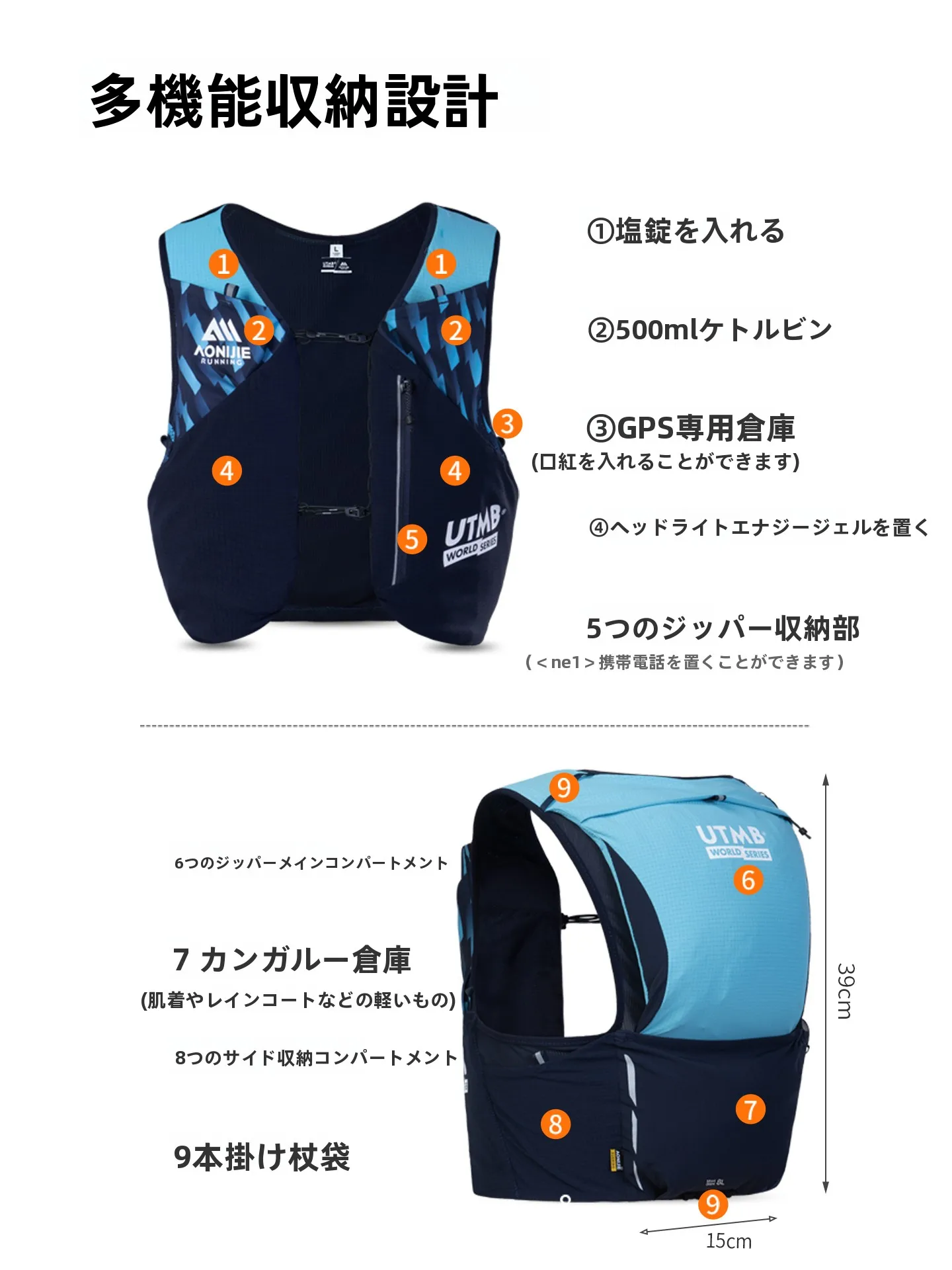多機能バックパック：アウトドア・トレッキングに最適な水筒収納設計の実用性解析