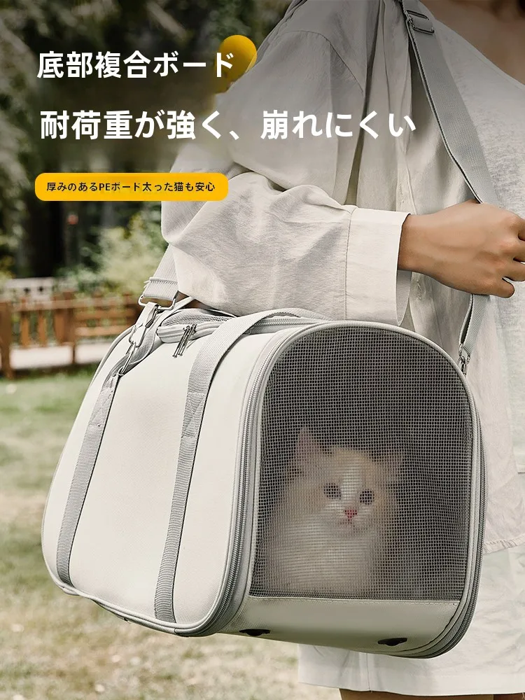 キャットバックパック：大容量でストレス防止のペット避難グッズ