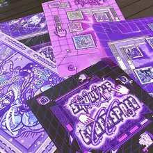 オリジナルデザインのA3ポスター【サイバーパンクスタイル・暗い雰囲気・壁面装飾】（セットアップ対応）