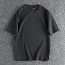 ヴィンテージ風ウォッシュドカラーTシャツ【メンズ・ルーズフィット・半袖・カジュアル】