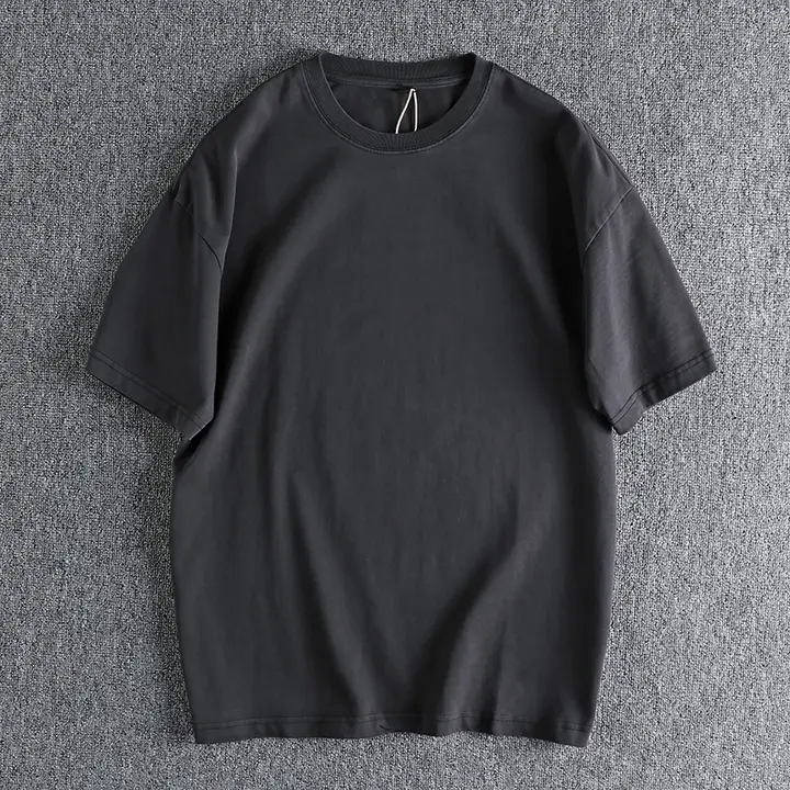 ヴィンテージ風ウォッシュドカラーTシャツ【メンズ・ルーズフィット・半袖・カジュアル】