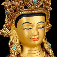 金剛萨埵のネパール製銅の置物【現代風・金メッキ仕上げ】