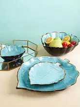 モダンデザイン 陶器製 フルーツプレート【リビング用・シンプルスタイル・装飾用】