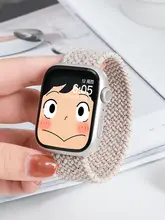 Apple Watch対応 編み込みナイロンバンド【iWatch 8・S9・S8・S7・S10・夏用・女性向け・クリエイティブデザイン】