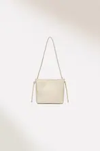 編み込みショルダーストラップのシンプルなショルダーバッグ【小型・女性用・ミニマルデザイン】