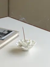 線香立て 陶器 蓮の花びら 侘び寂び 禅 上品 デスクインテリア 置物