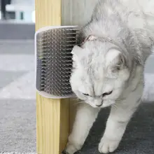 キャットコーナー毛づくろい器【マッサージブラシ・猫用・顔擦り・爪とぎ】