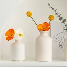 手作り陶器花瓶【インテリア装飾・ドライフラワー・水耕栽培用】
