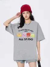 半袖Tシャツ ユニセックス コットン100% グラフィティモンスター ルーズ 着回し 夏「M77」
