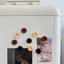 レトロな木製冷蔵庫マグネット【オシャレなインテリア・写真飾り】