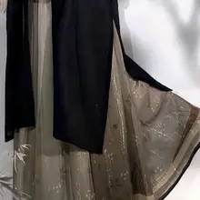 夏用大きいサイズの刺繍入り漢服【古風・新中式・体型カバー・女性用】（セットアップ対応）