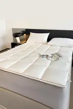 全棉製のやわらかいマットレスカバー【学生用・厚手・シングルサイズ】