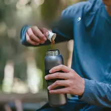 Naturehike 純チタン製 スポーツボトル【アウトドア用・二重構造・保温・大容量】
