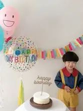 不規則なデザインのバースデーフラッグ【赤ちゃんの誕生日・飾り付け・フォトプロップス用】