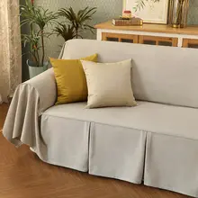 シンプルデザインのソファカバー【防塵・猫の爪対策・オールシーズン対応】