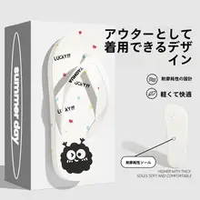 夏用平底サンダル【防滑・耐摩耗・ビーチ・バスルーム用・レディース】
