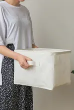 防水布製家用収納ボックス【衣類収納・ナチュラルデザイン・インテリアにも最適】