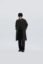 高級ウール製 冬用 メンズ中長款コート【ダブルフェイス・カジュアルデザイン】