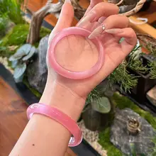 天然高冰種ストロベリーキャッツアイ石ブレスレット【女性用・ヴィンテージスタイル・エレガントデザイン】