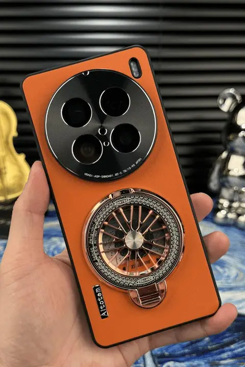 ヴィヴォX100ウルトラ対応 スマホケース【高級感ある合皮・衝撃吸収・全包デザイン・ビジネス向け】