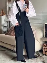 デザイン性のあるシンプルなサロペット【松本恵奈スタイル】