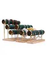 シンプルなジュエリーブレスレットスタンド【ゴールド・三段・ディスプレイ用】（セットアップ対応）