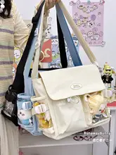 透明なデザインの大容量ショルダーバッグ【二次元・日常使い・肩掛け・斜め掛け】