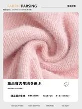 高腰 ワイドレッグパンツ【秋冬用・水貂绒・フィット・ブルー・小柄向け】（セットアップ対応）