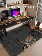 高級防水・防音ゲーミングカーペット【軽量・お手入れ簡単・ベッドサイド用】