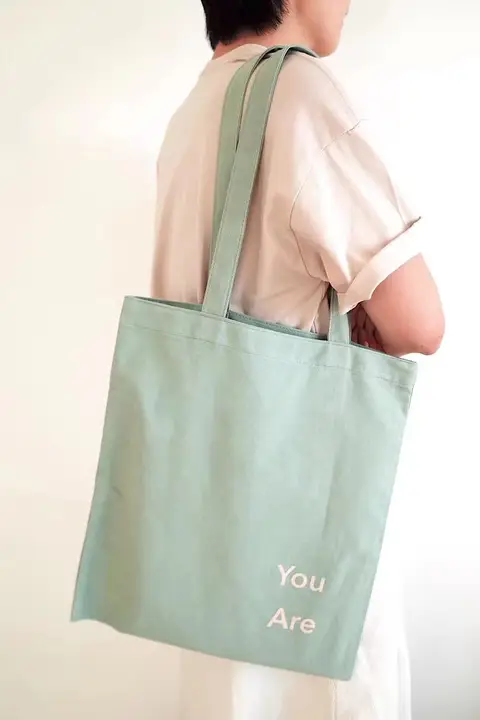 甘さを感じる帆布製トートバッグ【女性用・ショルダータイプ】