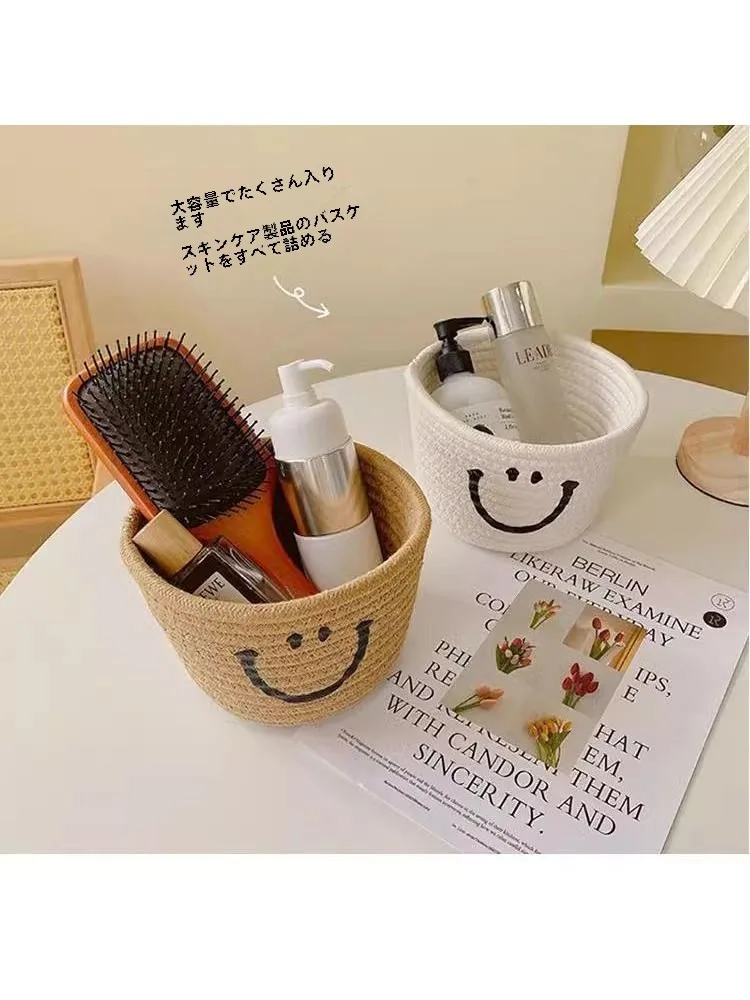 かぎ編み おしゃれ インテリアにどんな収納ボックスがおすすめ？笑顔デザインの手作りカゴが解決する細々したものの整理