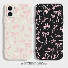 可愛いリボン付きピンクのスマホケース【iPhone 15 Pro Max・Apple 14・Xiaomi 13・Huawei Mate 60・OPPO Reno 9・OnePlus 11対応】