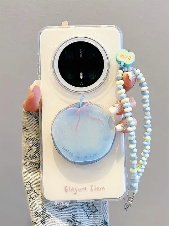 シンプルなグラデーションデザインのスマートフォンケース【Huawei mate70 pro+用・マグネット吸着・チェーン付き】