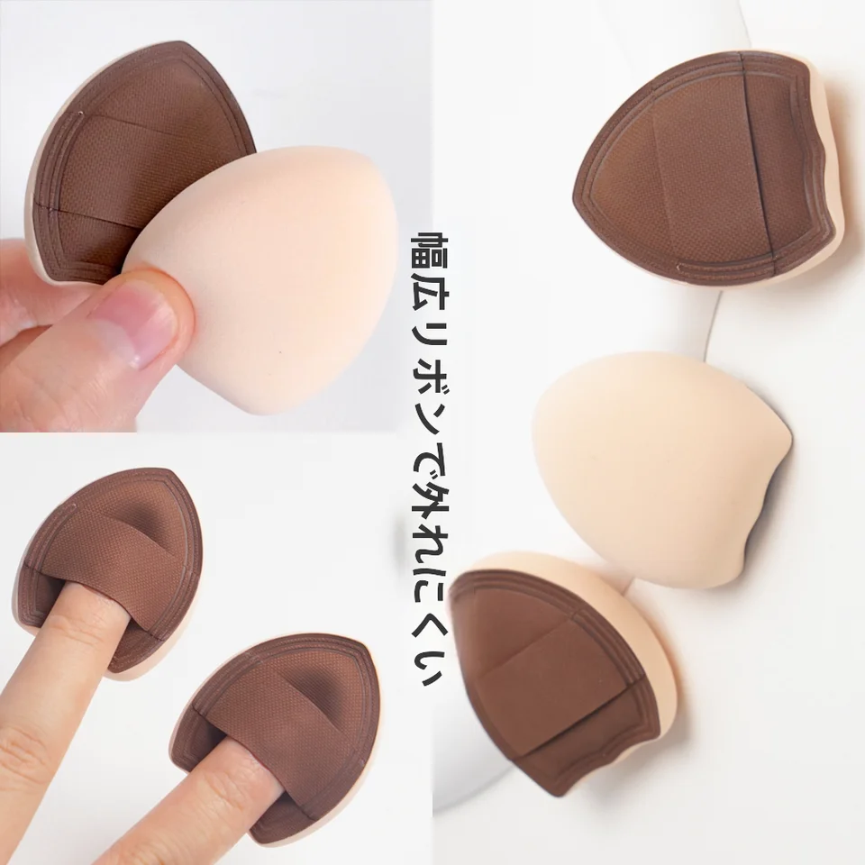 ミニサイズのスポンジ【指用・湿乾両用・カバー力・ポンポンタイプ】