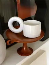 大きなハンドル付きドーナツデザインの陶器マグカップ【ヨーグルトボウル・コーヒーカップ・韓国スタイル】