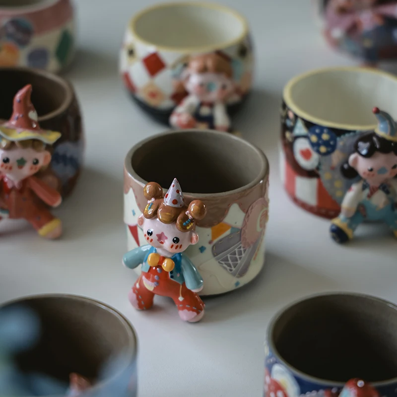 名前入れマグカップ テーブルプレート ユーザー創出陶器：手描きデザインで個性を表現