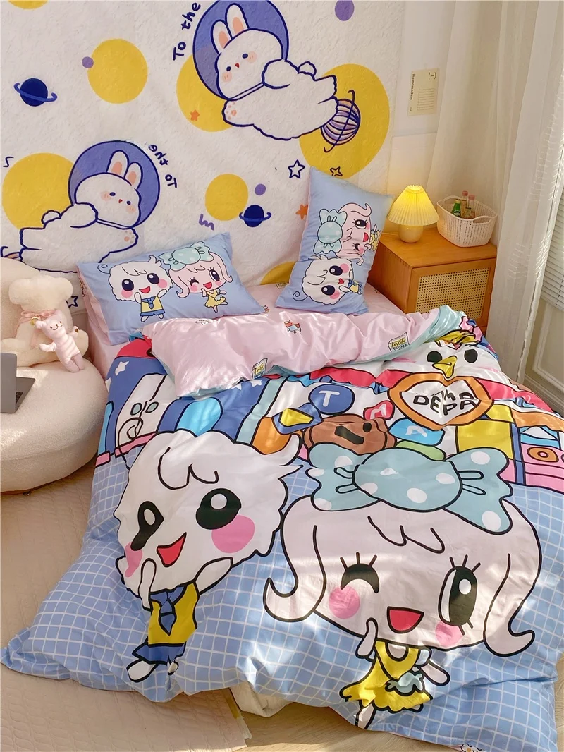 可愛いアニメデザインの純綿4点セット寝具：寝具にお金をかけるべきかの実証分析