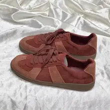 女性用 カジュアルフラットシューズ【本革・アメリカンレトロスタイル・快適】