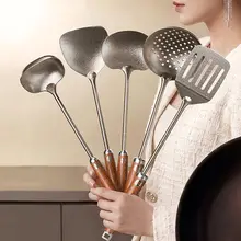DUMIK 純チタン製調理器具セット【食品グレード・フライ返し・スプーン・お玉付き】（セットアップ対応）