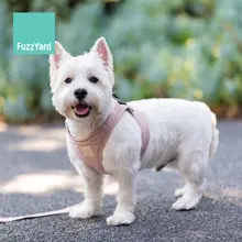コットン 入り 胸部 ハーネス 犬用 リード ベスト型 散歩用 小型犬