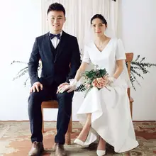シンプルで軽やかなウエディングドレス【アウトドア用・透け感デザイン・日常使い】（セットアップ対応）