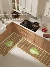 高級感のあるキッチンマット【防滑・吸水・洗濯可能・フレンチスタイル】